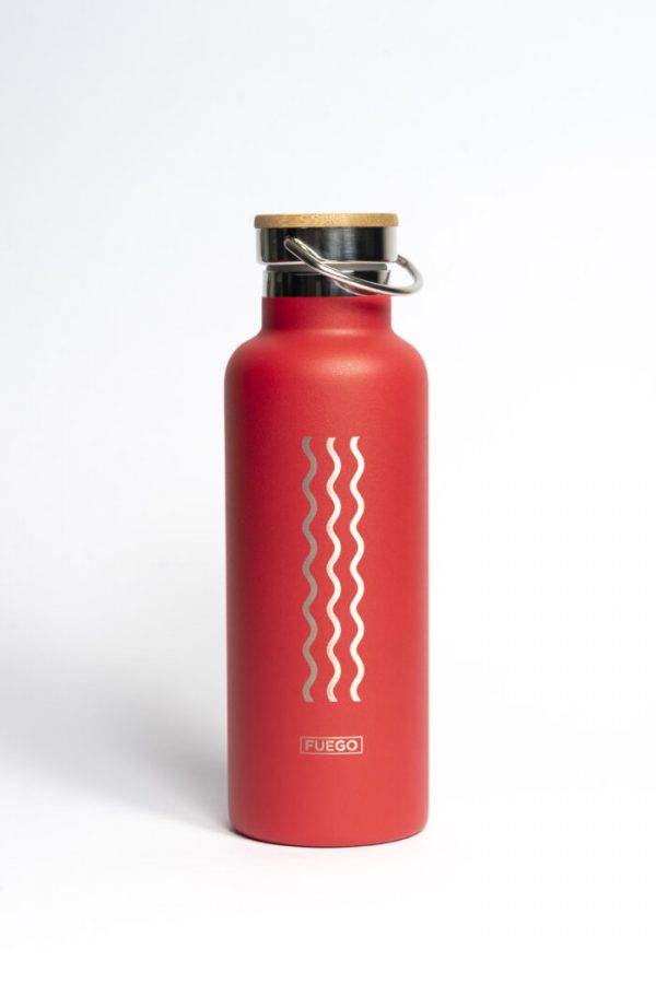 Botella de agua térmica Meraki - Fuego