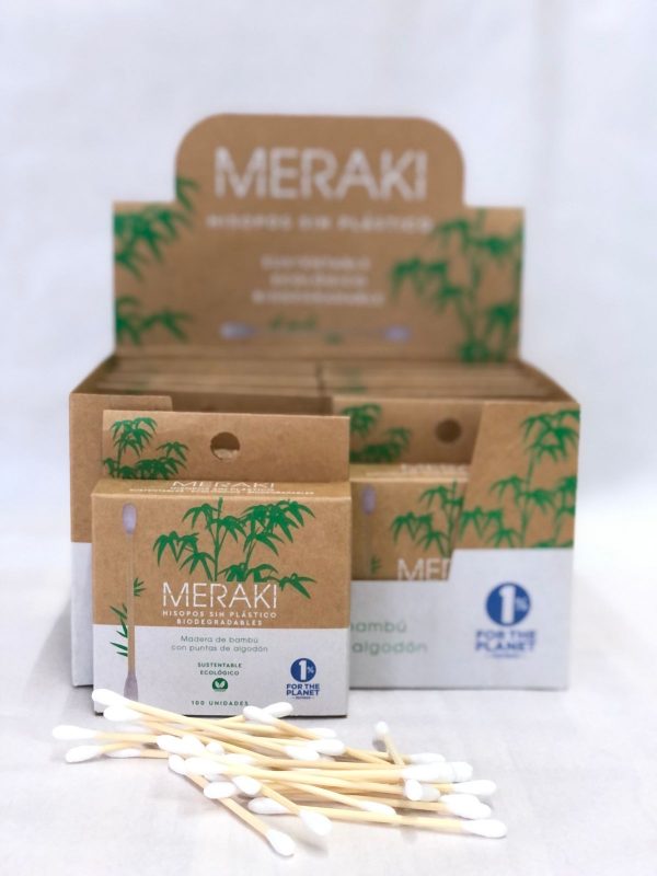 Hisopos de Bambú Biodegradables - Meraki