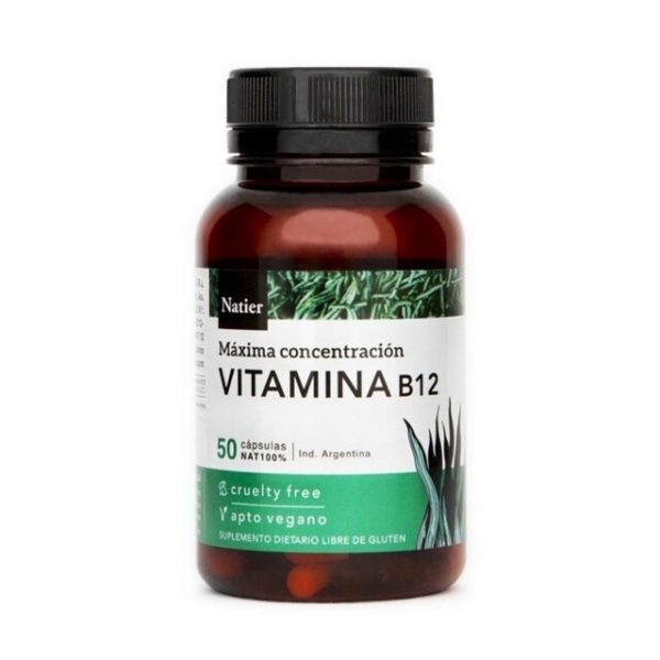 Vitamina B12 en cápsulas (Vegana) - Natier