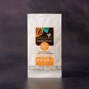 Cacao Orgánico Blanco 50% con Leche de Castañas x 50gr - Andino Natural