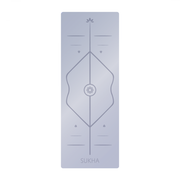 Yoga Mat Sukha - Superior c/ alineación Azul Ocaso