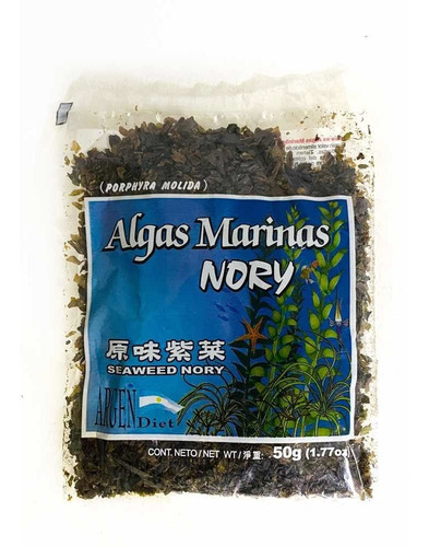 Algas Nori (Porphyrea tenera) escama x 50grs