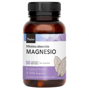 Magnesio (máxima absorción) x 50 cápsulas - Natier