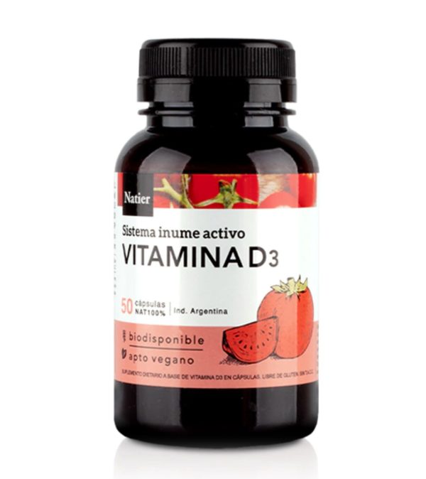 Vitamina D3 x 50 capsulas - Natier