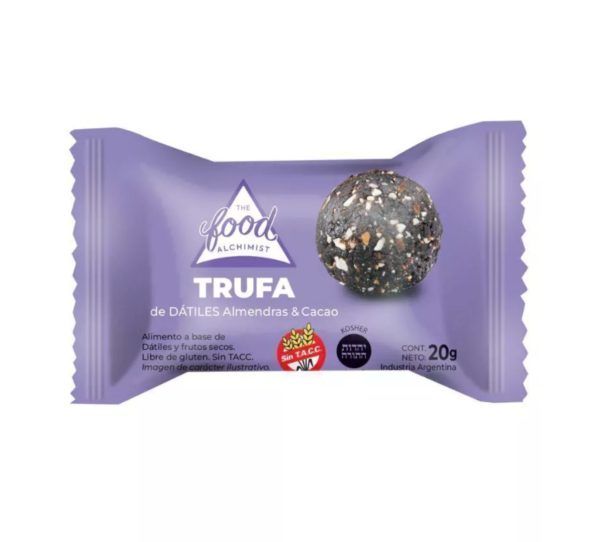 Trufa de dátiles, almendra y cacao x 20grs - The Food Alchimist